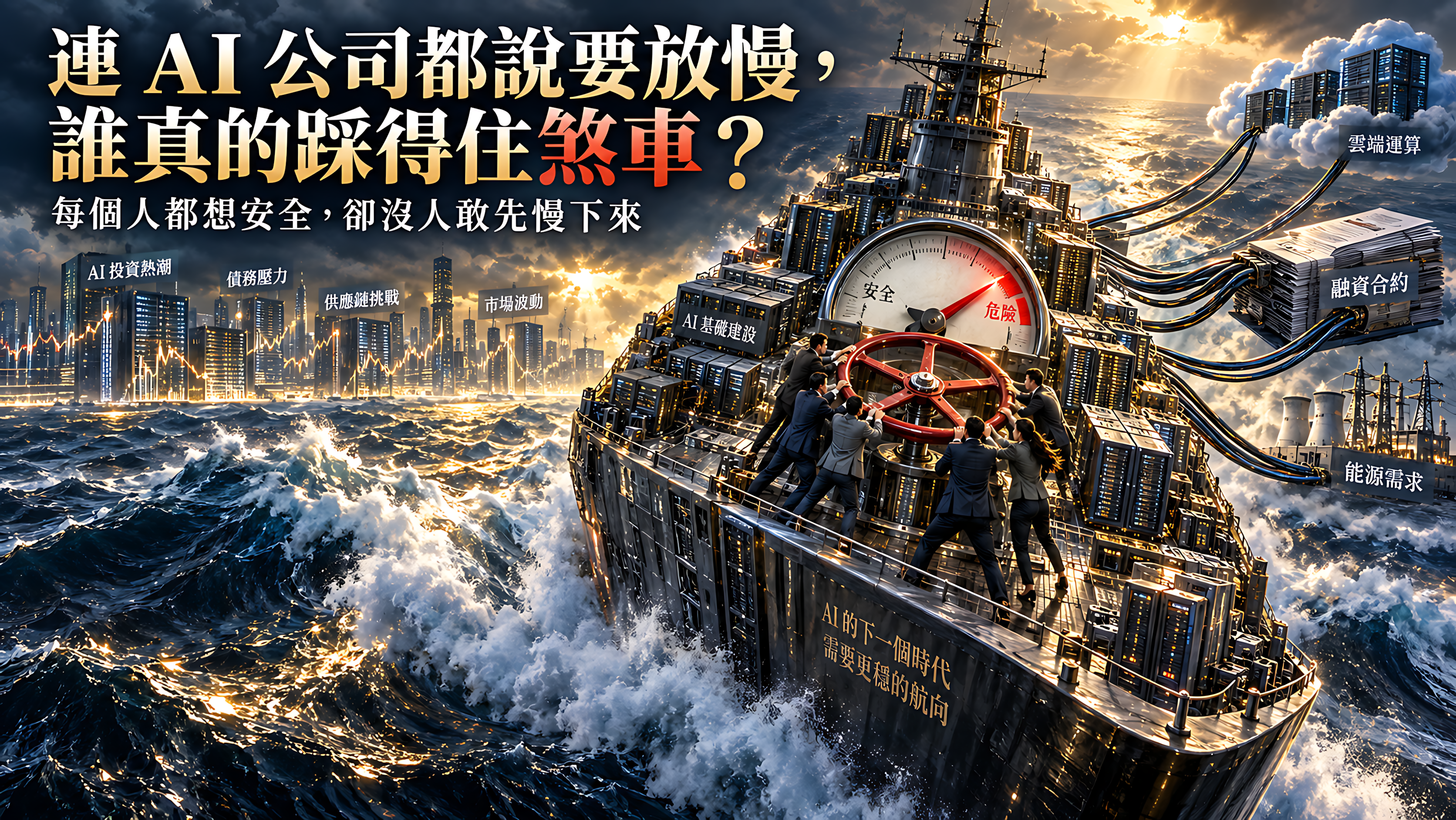 連 AI 公司都說要放慢，誰真的踩得住煞車？