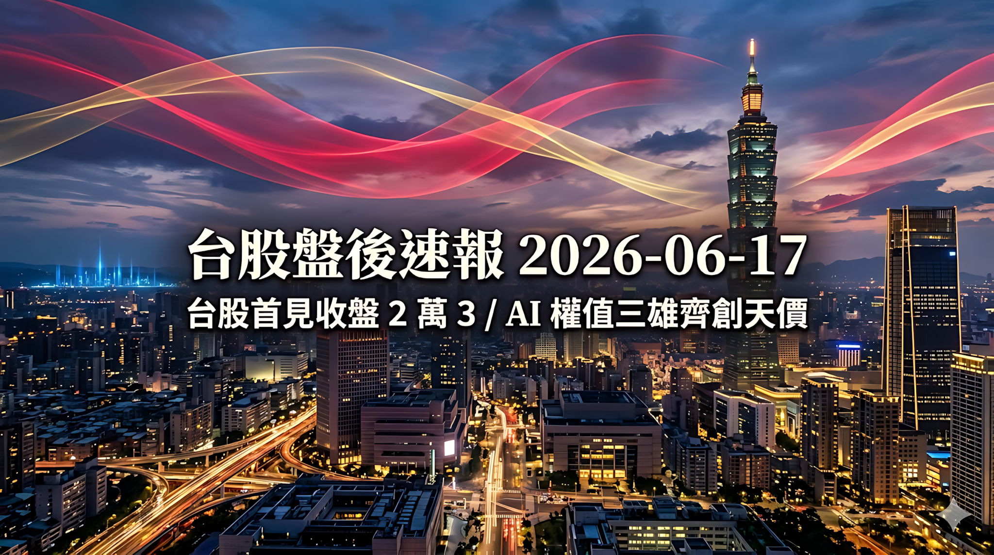 台股盤後速報 2026-06-17 摘要圖
