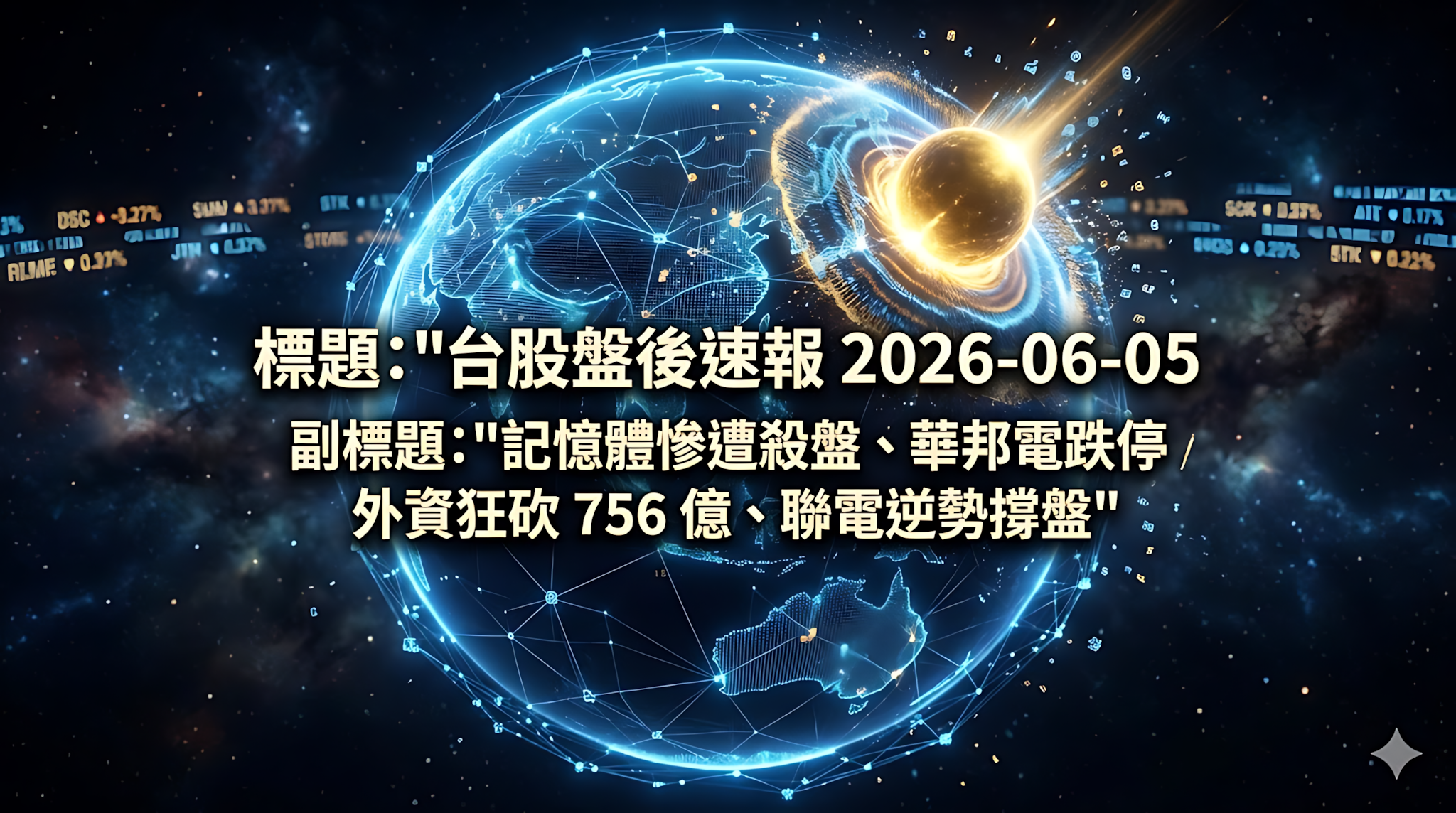 台股盤後速報 2026-06-05 摘要圖