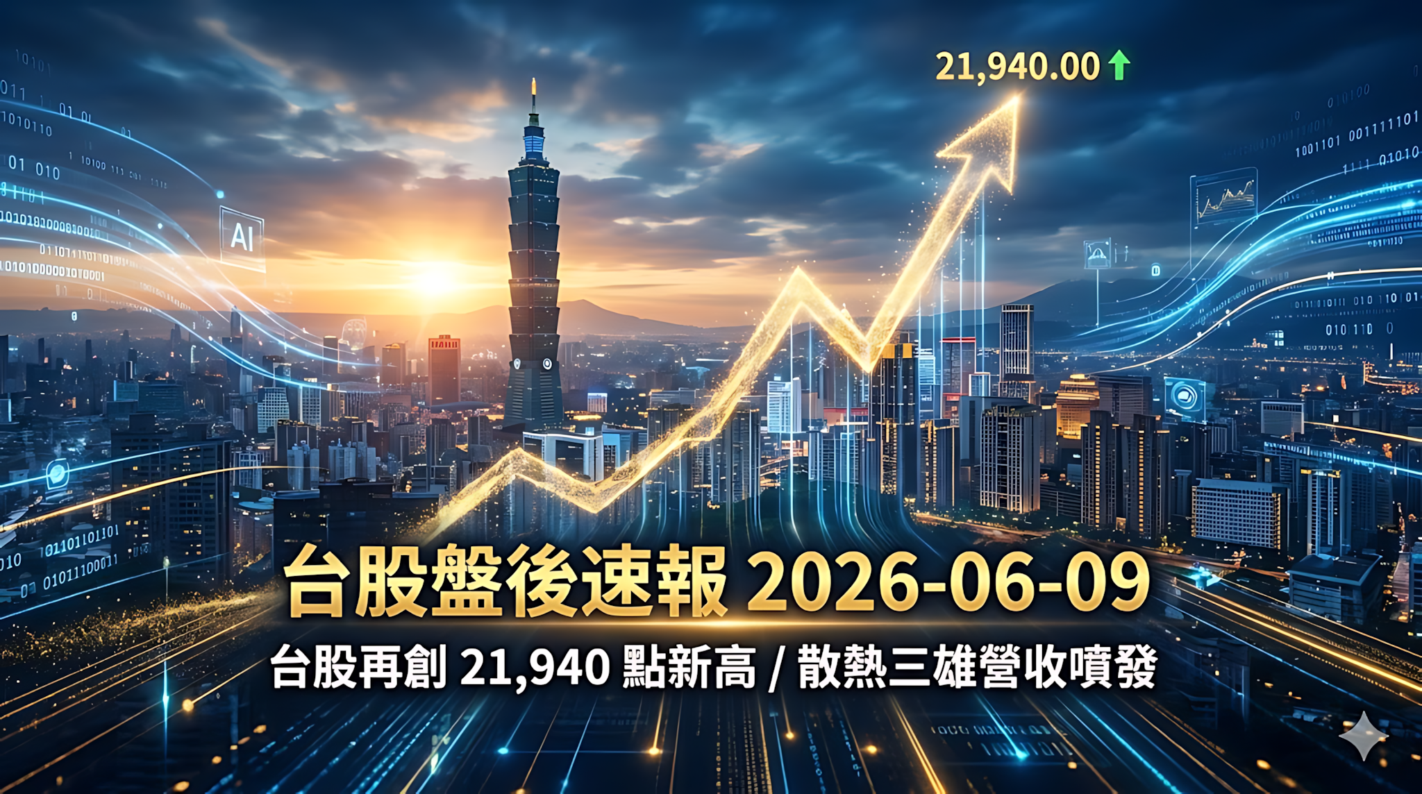 台股盤後速報 2026-06-09 摘要圖