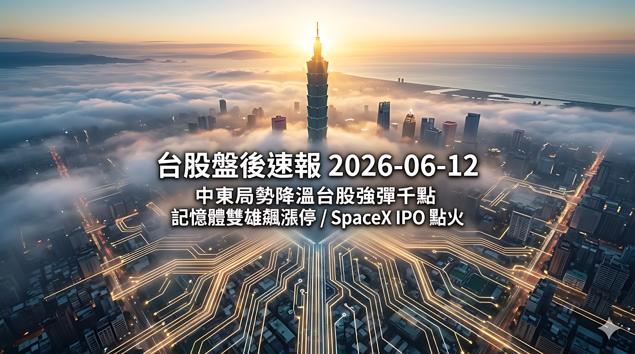 台股盤後速報 2026-06-12 摘要圖